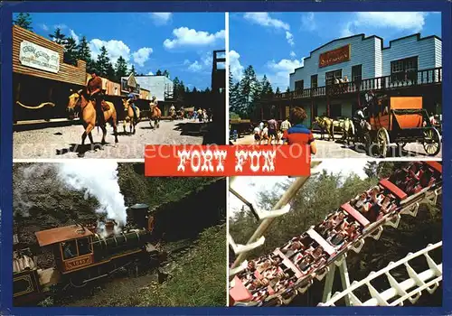 Bestwig Fort Fun Abenteuerland Cowboys Eisenbahn Pferdekutsche Achterbahn Kat. Bestwig