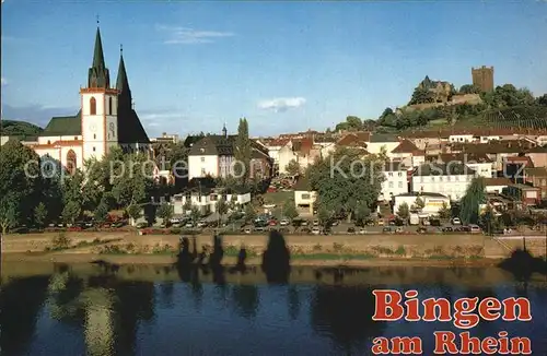 Bingen Rhein Nahe Basilika Burg Klopp Kat. Bingen am Rhein