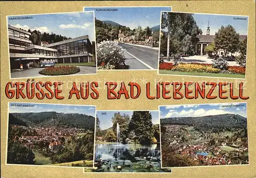 Bad Liebenzell Teil und Totalansichten See  Kat. Bad Liebenzell
