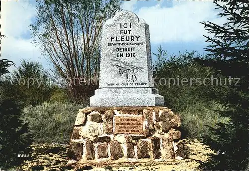 Verdun Meuse Monument Commemoratif de Fleury Kat. Verdun