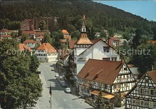 Bad Herrenalb Thermal Mineralbad Moenchs Posthotel Klosterschaenke und Kloster Drogerie Kat. Bad Herrenalb