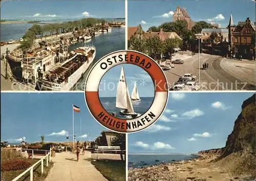 Heiligenhafen Ostseebad Schiffsanlegeplatz Dorfmotiv Promenade Steilkueste Kat. Heiligenhafen