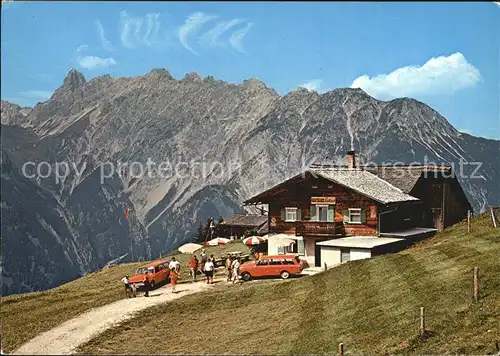 Bartholomaeberg Vorarlberg Alpengasthaus Rellseck mit Zimba Kat. Bartholomaeberg