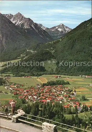 Bad Oberdorf Blick von der Jochkanzel mit Rotspitze Nebelhorn Entschenkopf Kat. Bad Hindelang
