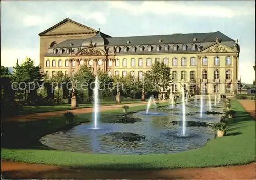 Trier Palastgarten und Kurfuerstliches Schloss Wasserspiele Kat. Trier