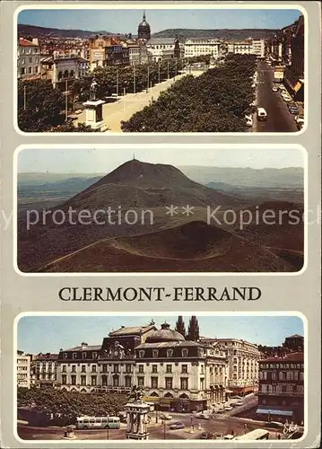 Clermont Ferrand Puy de Dome Place de Jaude avec la statue de Vercingetorix Kat. Clermont Ferrand