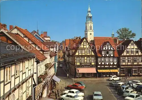 Celle Niedersachsen Grosser Plan mit Stadtkirche Kat. Celle