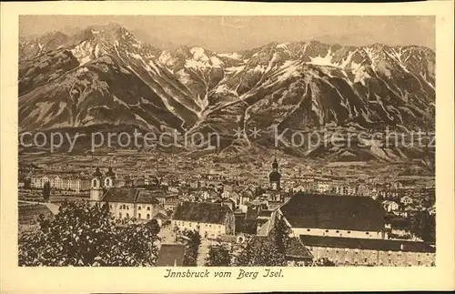 Innsbruck Blick vom Berg Isel Kat. Innsbruck
