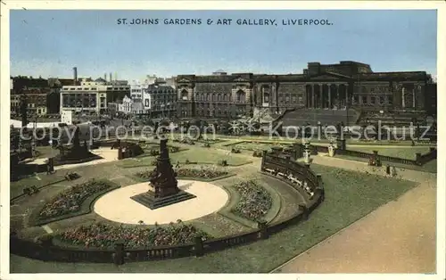Liverpool St Johns Gardens and Art Gallery Kat. Liverpool