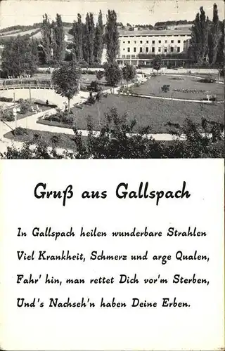 Gallspach Kurhaus Park Kat. Gallspach
