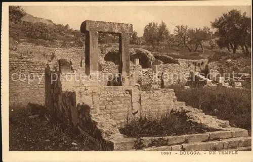 Dougga Un Temple Kat. Tunesien