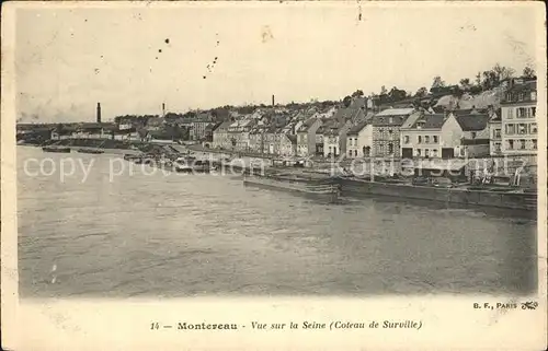 Montereau Loiret Vue sur la Seine  Kat. Montereau