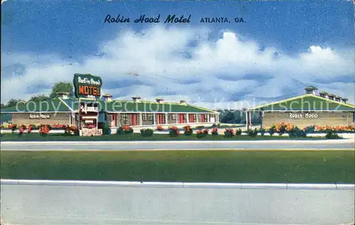Atlanta Georgia Robin Hood Motel Kat. Atlanta