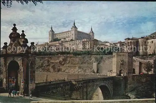 Toledo Castilla La Mancha Puente de Alcantaro y Alcazar Kat. Toledo