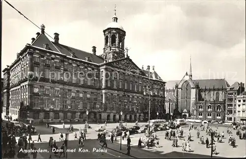 Amsterdam Niederlande Dam met Koninklijk Paleis Kat. Amsterdam