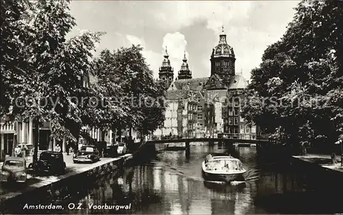 Amsterdam Niederlande Voorburgwal Kat. Amsterdam