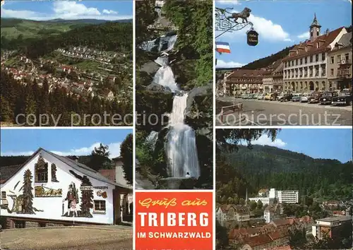 Triberg Schwarzwald Panorama Wasserfall Teilansicht Heimatmuseum Kat. Triberg im Schwarzwald