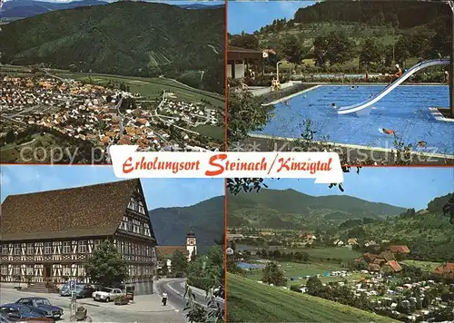 Steinach Baden Total Schwimmbad Fachwerkhaus Campingplatz Kat. Steinach Schwarzwald