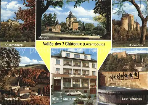 Mersch Luxembourg Ansembourg Mersch Hollenfels Mariental Hotel 7 Chateaux Septfontaines Kat. Luxemburg