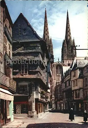 Quimper Rue Kereon Cathedrale Kat. Quimper