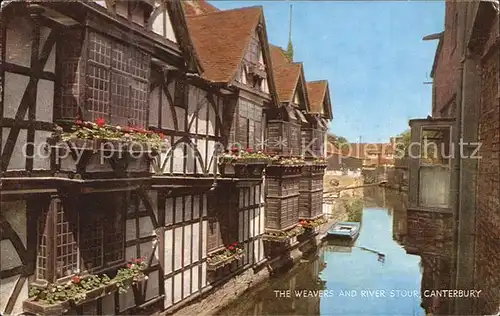 Canterbury UK Fachwerk Fluss Kat. Canterbury