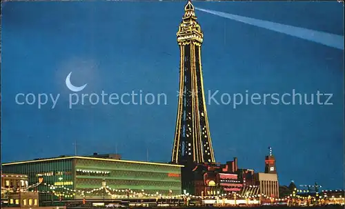 Blackpool Tower Promenade Illuminiert Kat. Blackpool