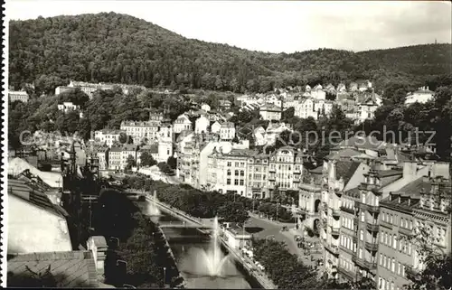 Karlovy Vary Blick auf Tal Tepla Fluss Kat. Karlovy Vary Karlsbad