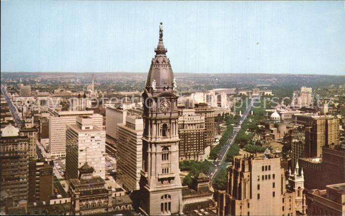 Philadelphia Pennsylvania City Hall Tower Benjamin Franklin Parkway