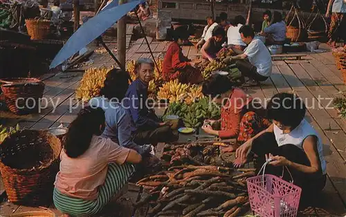 Bangkok Wat Sai Markt  Kat. Bangkok