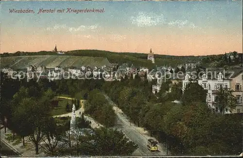 Wiesbaden Nerotal Kiregerdenkmal Kat. Wiesbaden