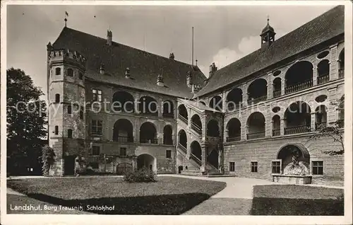 Landshut Isar Burg Trausnitz Schlosshof Kat. Landshut
