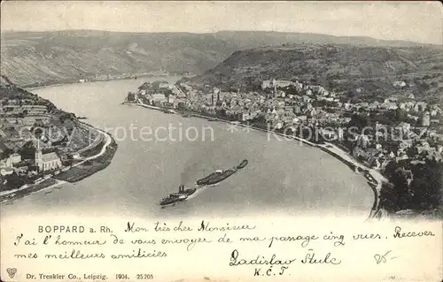 Boppard Rhein Panorama Kat. Boppard