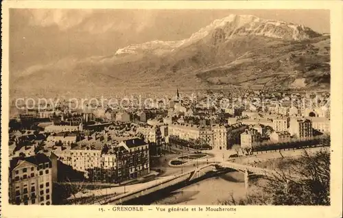 Grenoble Panorama Le Moucherotte Kat. Grenoble