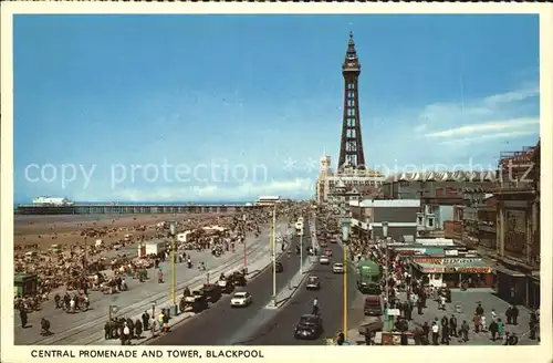 Blackpool Central Promenade Tower Kat. Blackpool