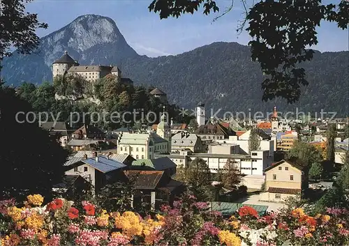 Kufstein Tirol Blick auf Festung und Pending Kat. Kufstein