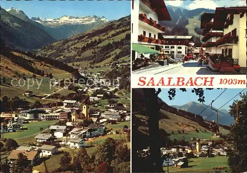 Saalbach Hinterglemm Sesselbahn Panorama Ortsansicht Kat. Saalbach Hinterglemm