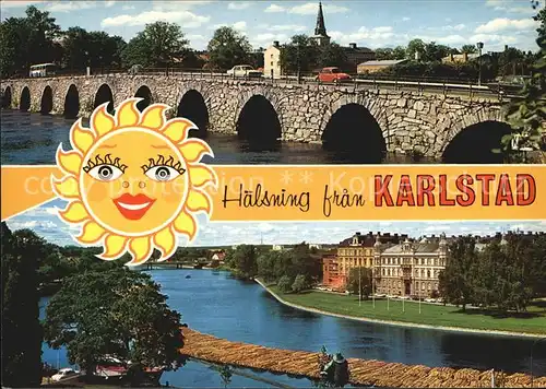 Karlstad Varmlands Lan Stadtansicht  Kat. Karlstad