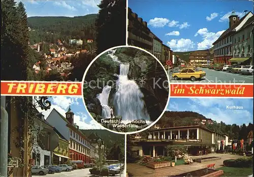 Triberg Schwarzwald Deutschlands hoechste Wasserfaelle Kat. Triberg im Schwarzwald