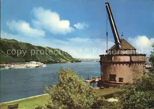 Andernach Rhein Alter Kran Kat. Andernach