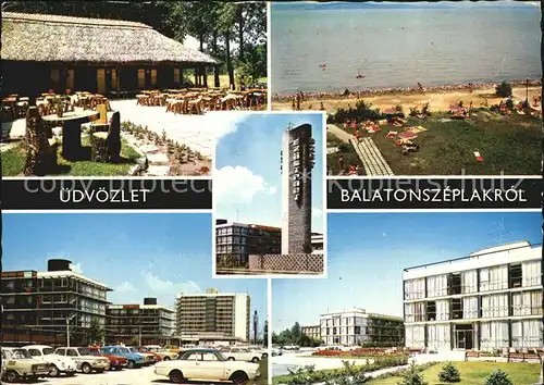 Balatonszeplak Gaststaette Strand Stadtansicht Kat. Ungarn