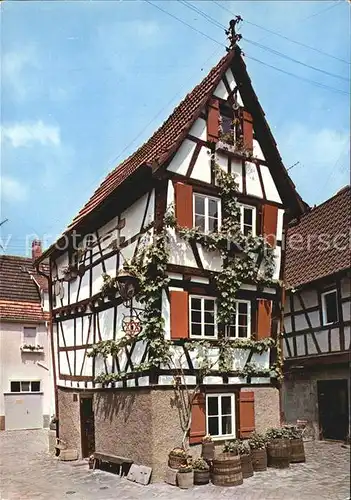 Mosbach Baden Haus Kickelhain Fachwerkhaus Kat. Mosbach