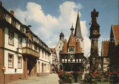 Michelstadt Blick zum Rathaus Kat. Michelstadt