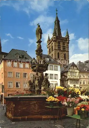 Trier Marktbrunnen Sankt Gangolph Kirche Kat. Trier