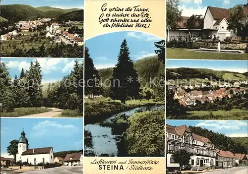 Steina Suedharz Kirche Ortsansichtn  Kat. Bad Sachsa