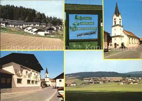 Zandt Oberpfalz Harrling Wolfersdorf Gaststaette Kirche Ortsansichten Kat. Zandt