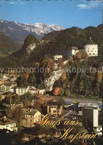 Kufstein Tirol Festung Blick auf Zahmen Kaiser Tirol Kat. Kufstein