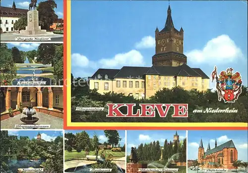 Kleve Schwanenburg Amphitheater Schwanenbrunnen  Kat. Kleve