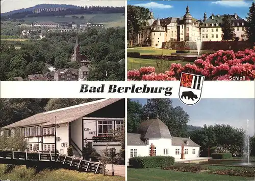 Berleburg Bad Altstadt Kurgebiet Schloss Kurhaus Lustschloesschen Schlosspark Kat. Bad Berleburg