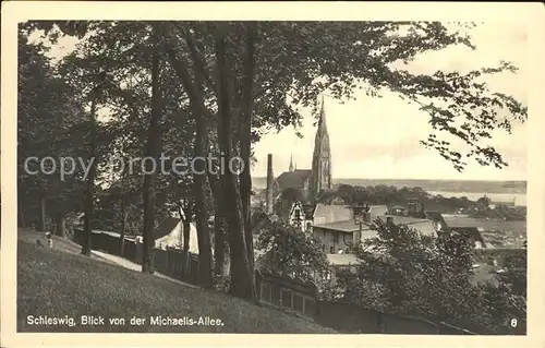 Schleswig Holstein Blick von der Michaelis Allee Kat. Schleswig