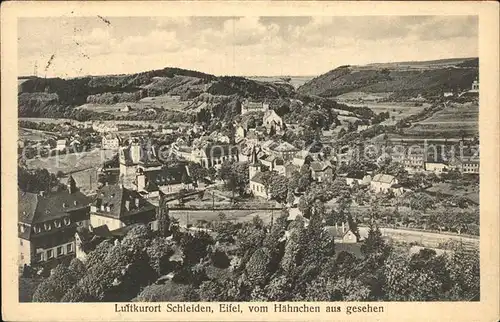 Schleiden Eifel Blick vom Haehnchen aus Kat. Schleiden